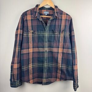 Men's L.L.Bean Signature Series Slim Fit Castine Flannel Shirt Large